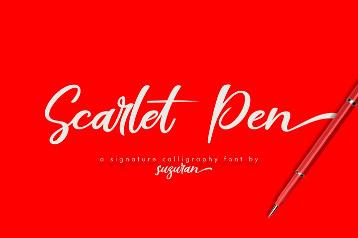 폰트 Scarlet Pen